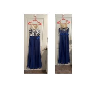 Cobalt Blue floor length dress